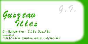 gusztav illes business card
