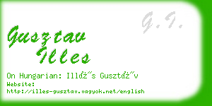 gusztav illes business card